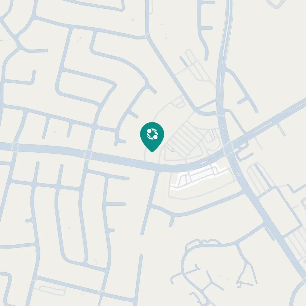 Mapa que muestra la ubicación del centro comunitario Clever Care Rowland Heights